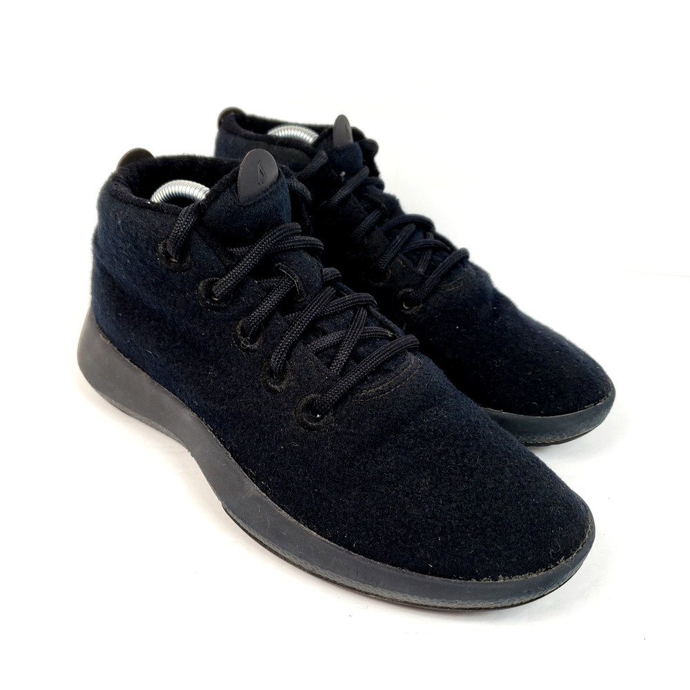Allbirds Wool Runners Wrum Womens Size 7 Black Lace Up Sneaker Shoes